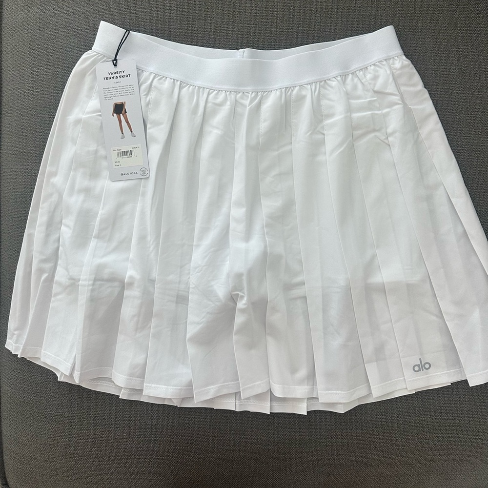 Alo Yoga Varsity Tennis Skirt NWT Large